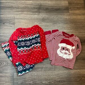 The Children’s Place Santa 4 and Cat & Jack Christmas Pajamas